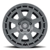JK/JL/JT (17×8.50) 5 x COMPASS SATIN BLACK 5×5 -6 OFFSET