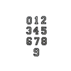 White Number Patch (GLOW IN THE DARK)