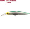 Major Craft CJK-110SPM Jerkbait Mid Sospendere 17g #001 BLUE BACK SILVER