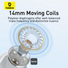 Baseus Encok CZ17 Semi-In-Ear Wired Earphones - Moon White