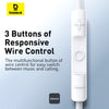 Baseus Encok CZ17 Semi-In-Ear Wired Earphones - Moon White