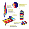 4Monster - Quick Dry Beach Towel Sand Free Rainbow - D