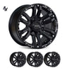 SILVERADO / SIERRA 1500 (17X9) 4x VAPOUR WHEELS (6/139) +12 OFFSET