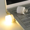Mini USB LED Plug Lamp Portable Eye Protection Book Reading Light Small Round Car Bulb Computer Mobile Power Lamps (Express Delivery)