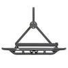 Jeep Wrangler TJ/YJ SRC Rear Bumper and Tire Carrier with Receiver Hitch (Black)