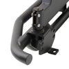 Jeep Wrangler TJ/YJ SRC Rear Bumper and Tire Carrier with Receiver Hitch (Black)