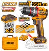 Ingco CIDLI20558 Compact Brushless Cordless Impact Drill