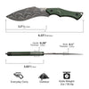 CIVIVI Vaquita II Fixed Blade Knife Micarta Handle
