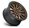 FUEL | D681 REBEL | 17X9 6X5.5 1MM OFFSET | MATTE BRONZE/BLACK BEAD RING