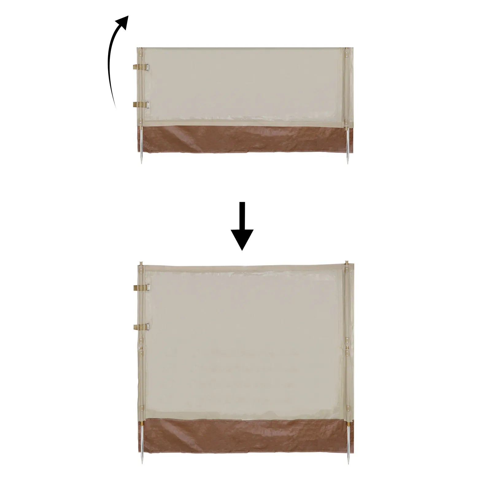 Camouflage  Foldable Windscreen 1.35*8m