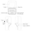 Crony WP9520 Mini Thermal Label Printer Vintage Look Handheld Portable Wireless Mini Thermal Barcode Sticker Label Printer Ink-free
