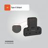Porodo Multi-Port Wall Socket - 45W - Black