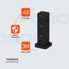 Porodo  Three-Story 12AC Power Hub  With USB-C PD & Quick Charge 3.0