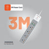 Porodo 4AC 65W 3000W Power Strip- White