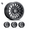 SILVERADO/SUBURBAN/SIERRA 1500 (17×8.5) 4x RECON SLX SATIN BLACK 6×5.5 (0 OFFSET)