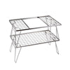 Campingmoon 2 Foldable Tables with Removable Center Compartment