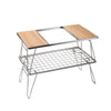 Campingmoon 2 Foldable Tables with Removable Center Compartment