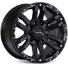 Prado 250 (17X8) 5x MATT BLACK VAPOUR WHEELS (6/139.7) +30 OFFSET