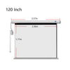 Crony 120 Inch 4:3 Projector Screen Home Automatic Lifting HD Projection Screen Wall Hanging Screen Electric Remote Control Projection Screen