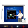 Crony 120 Inch 4:3 Projector Screen Home Automatic Lifting HD Projection Screen Wall Hanging Screen Electric Remote Control Projection Screen