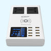 Crony CDA10W socket 8USB Wireless charging With Display Support wireless high speed charging