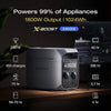 EcoFlow Delta 3 Plus Portable Power Station 1024Wh capacity, 1800W  rated output,with 2400W (3600W surge) using X-Boost