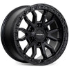 EVEREST (18X9) RAID MATT BLACK 4x ALLOY WHEELS (6/135) +12