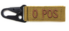 Blood Type Keychain Khaki