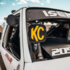 KC LIGHTS | FLEX ERA 4 LIGHT COVER | BLACK W/ YELLOW KC LOGO EA