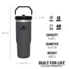 Stanley Ice Flow Go 870Ml/30 Oz Flip Straw Water Bottle-Charcol