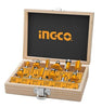 Ingco - 12pcs Router Bits Set (6mm)